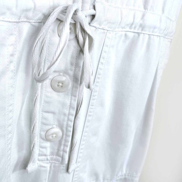 gap utility twill cropped jumpsuit in stone - 0 - Picture 7 of 8